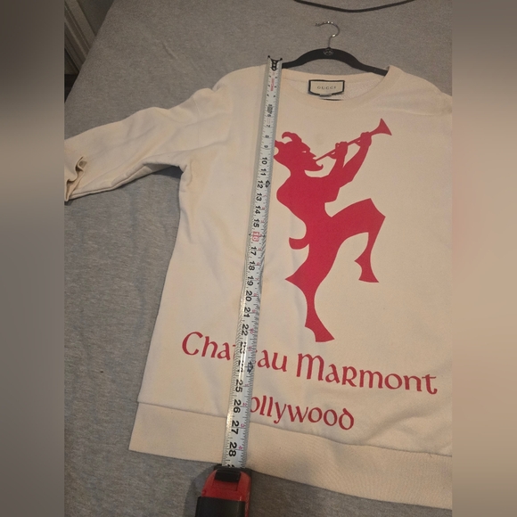 Gucci Chateau Marmont Graphic Sweatshirt Altered to Sz Medium - Picture 5 of 16